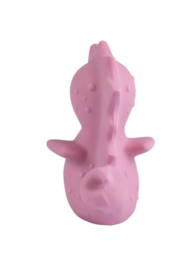 Tikiri Toys Ocean Buddies Sea Horse Natural Rubber Rattle (Pink)