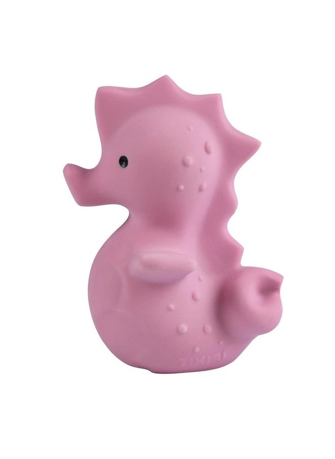 Tikiri Toys Ocean Buddies Sea Horse Natural Rubber Rattle (Pink)