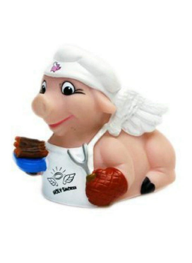 CelebriDucks Holy Smoker BBQ Pig Floating Rubber Ducks - Collectible Bath Toys Gift for Kids & Adults of All Ages - Fun, Safe, Sealed Baby Toddler Water Table, Pool, & Bathtub Toys - Made in USA