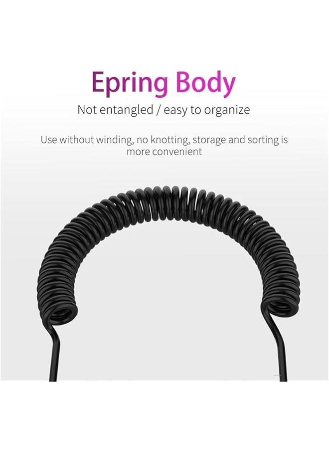 3.5mm Spring Earphones Single Side Headphones in Ear Heavy Bass Earbuds Wired Headset for Mobile Phone MP3 Computer