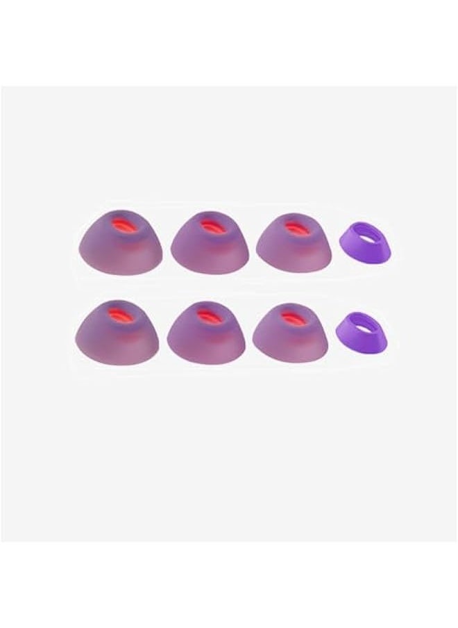 Earbud Covers for JBL Tune Flex Silicone Earcups for Tune Flex Ear Caps Eartips Noise Cancelling Ear Plug Ear Buds Bluetooth Headset Accessories (Purple)