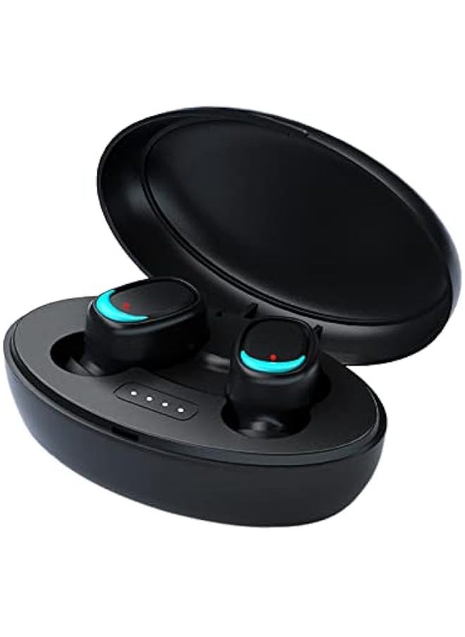 Wireless Earbuds, Bluetooth 5.2 Headphones with Charging Case, Bluetooth Headphones with Mics, Intelligent Noise Reduction, Fingerprint Control, Power Display, for Sports/Working