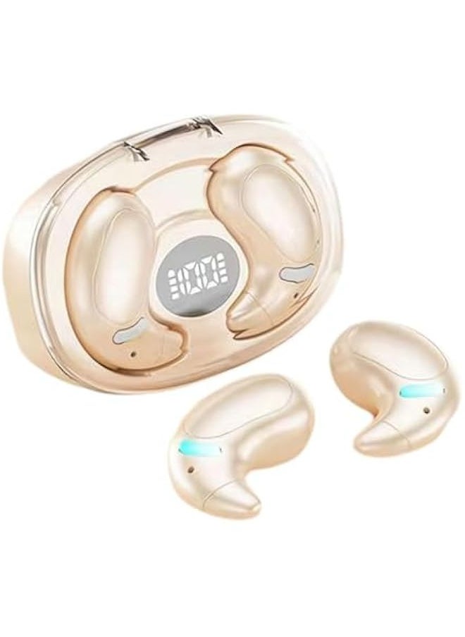 Sleep Earbuds Bluetooth 5.3 in Ear,Invisible Sleep Wireless Earphone, Sleeping Earbuds for Side Sleepers Built-in Mic,Mini Sleep Headphones,Type-C Fast Charging Earbuds for Sleeping (Skin)