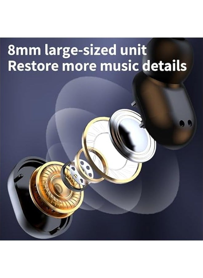 Wireless Bluetooth Earbuds, Wireless 5.3 in Ear Earphones with LED Digital Display, 5.3 HiFi Lightweight Noise Reduction Stereo Sound in Ear Headphones, Bluetooth Earphones Return Pallets