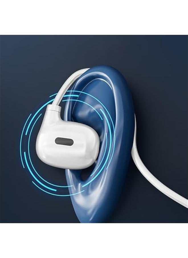 Open Air Earbuds - Air Conduction Open Ear Earbuds | Long-Lasting Outside Ear Earbuds, Open Ear Headset, Earless Headphones for Outdoors