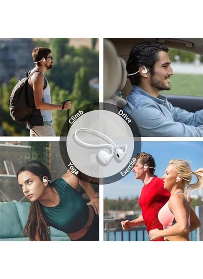 Open Air Earbuds - Air Conduction Open Ear Earbuds | Long-Lasting Outside Ear Earbuds, Open Ear Headset, Earless Headphones for Outdoors