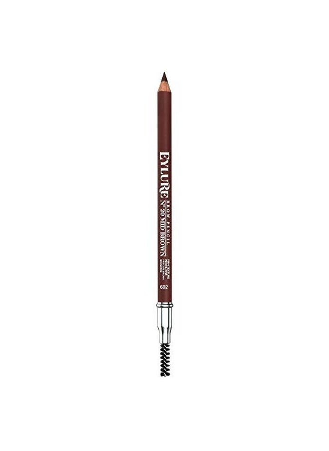 Eylure Brow Defining and Shading, Firm Pencil, Brow Crayon, Dual Ended, 20 Mid Brown