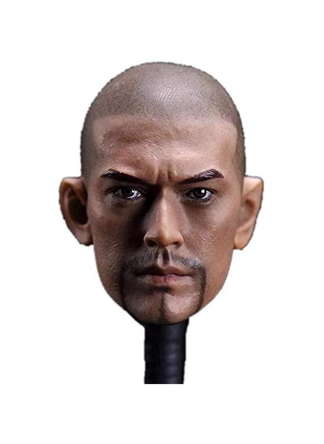 1/6 Scale Asian Male Figure Head Sculpt, Asian Handsome Men Tough Guy, Doll Head for 12 inch Action Figure HS012(B)