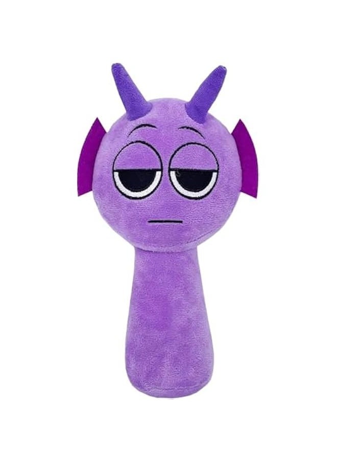 Sprunki Plush,10In Sprunki Game Plush, Realistic Cute Soft Stuffed Animal Doll Pillows Game Fans Boy Girl Kids(Durple)