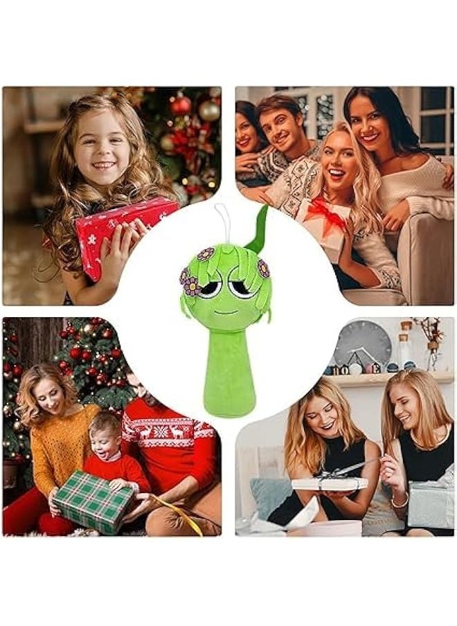 Sprunki Game Plush, Sprunki Toys Plush,Soft Stuffed Animal Pillow Doll  Birthday Gifts for Adult Kids(Light Green)