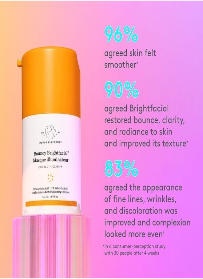 Drunk Elephant Bouncy Brightfacial Illuminating Mask with Azelaic & Salicylic Acid - 50ml