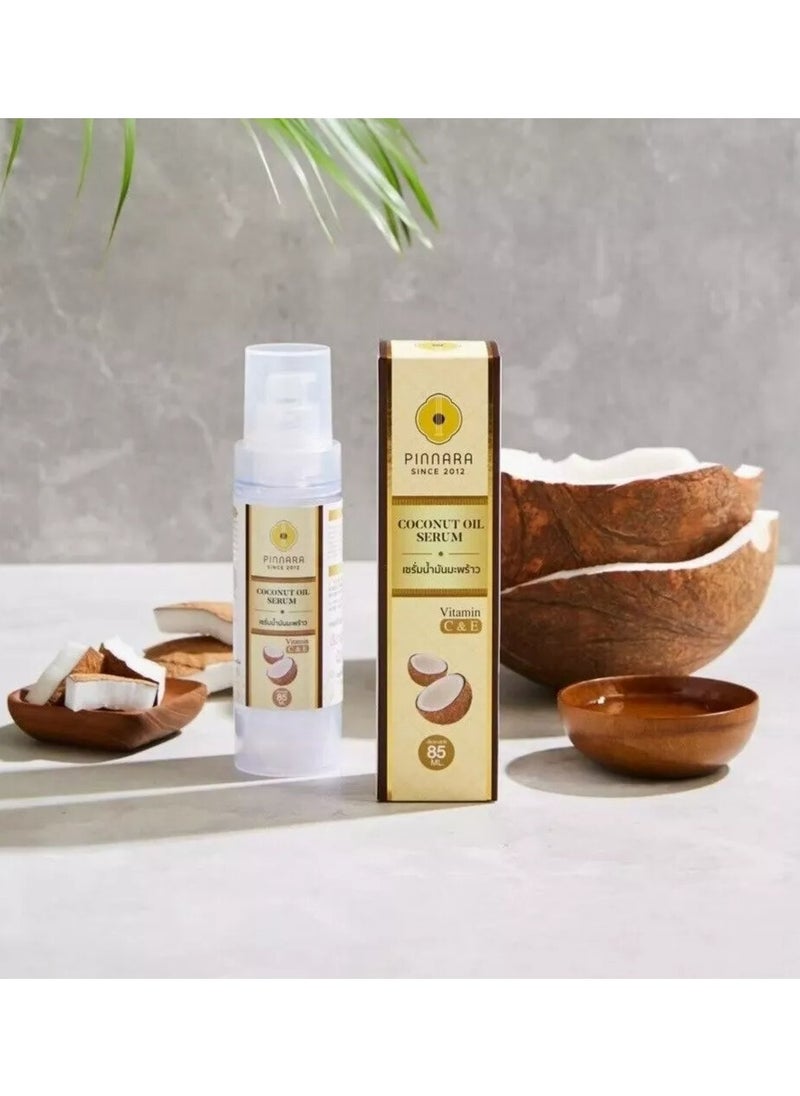 Coconut Oil Serum Vitamin C & E for Face, Hands, Body and Hair 85ml