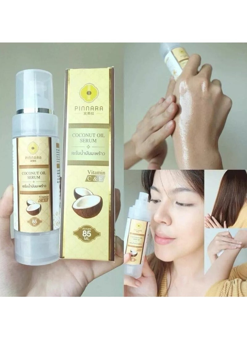 Coconut Oil Serum Vitamin C & E for Face, Hands, Body and Hair 85ml
