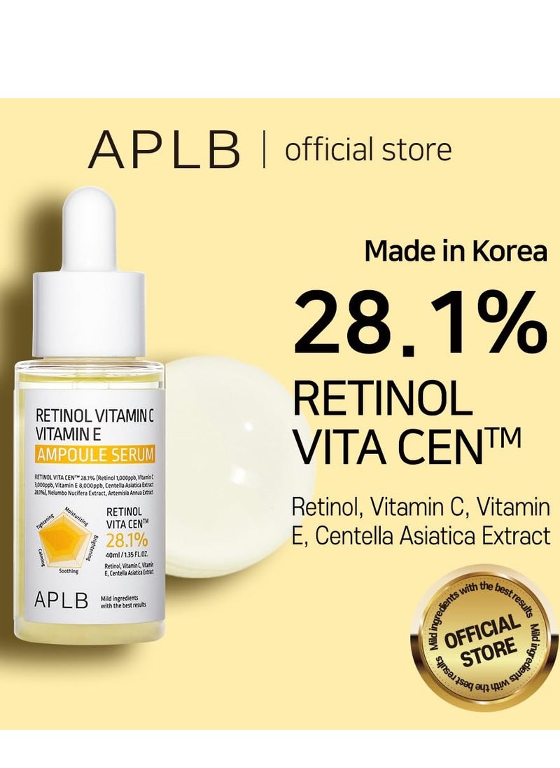 APLB Retinol Vitamin C Vitamin E Ampoule Serum 40ml