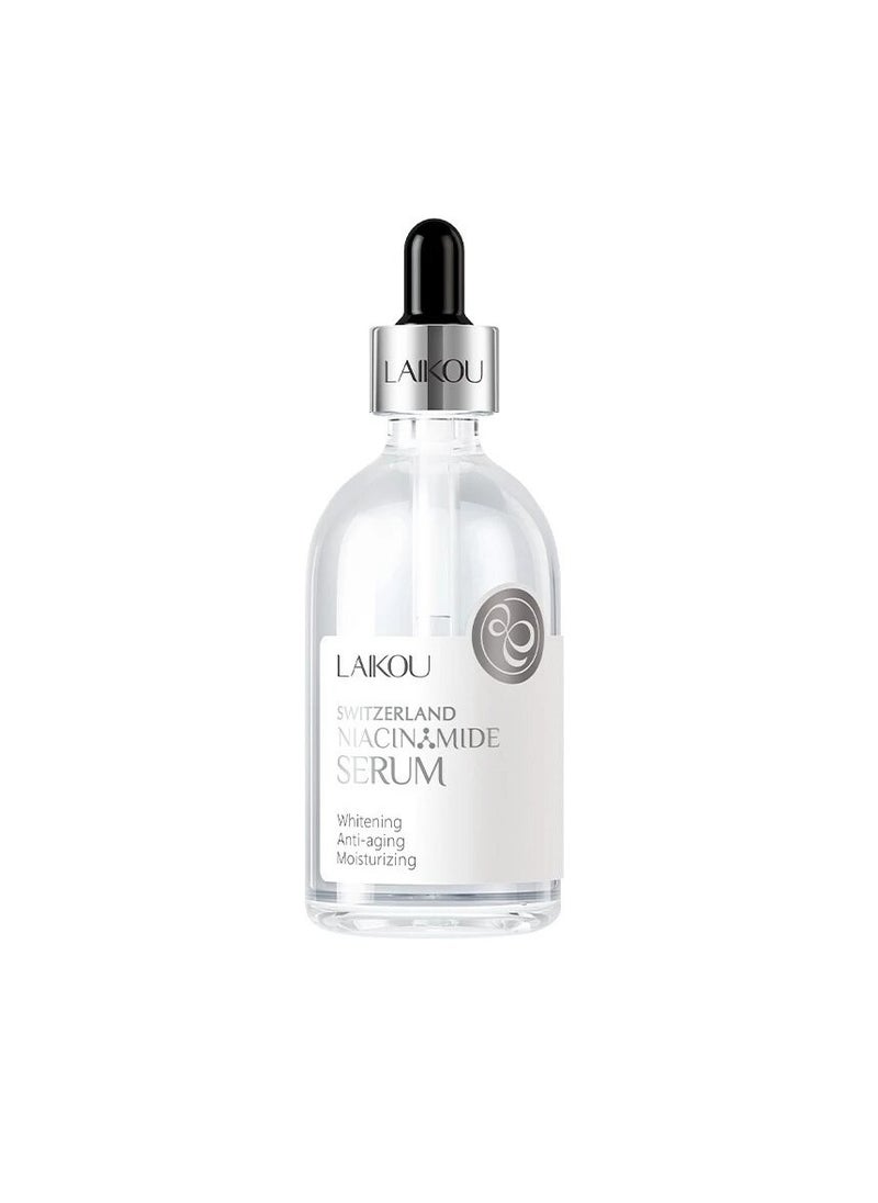 LAIKOU Switzerland Niacinamide Serum Brightening Lighten Freckle Wrinkle Shrink Pores Face Essence Serum 100ml