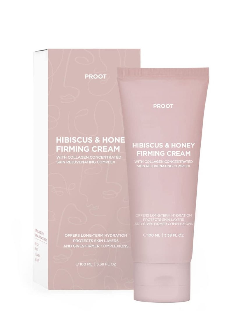 Hibiscus and Honey Firming Cream | Concentrated Complex | Lightweight Neck Firming Cream for Sensitive and All Skin Type | Formulated with Collagen Centella Asiatica, and Other Natural Ingredients |