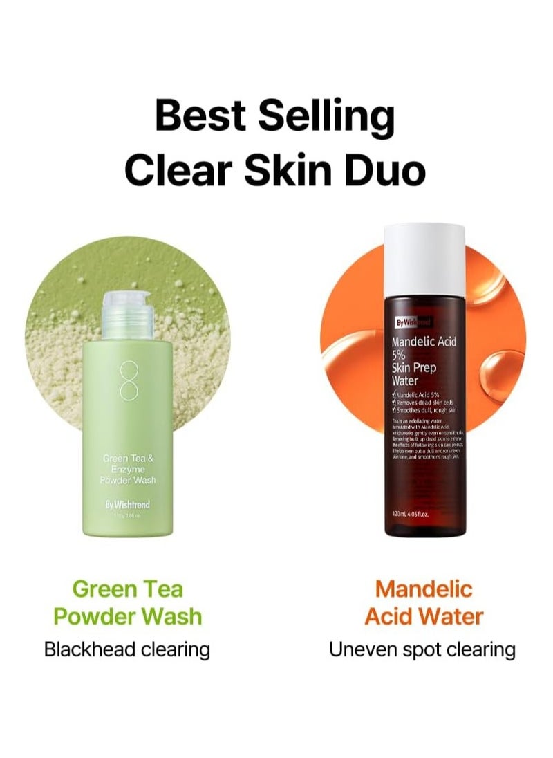 BY WISHTREND Mandelic Acid 5% Skin prep Water, Gentle Skin Korean exfoliator for face, Aha Bha Toner, Ideal for Sensitive Skin | Helping clogged pores and Glow up