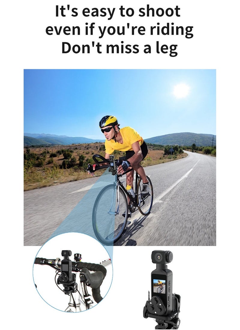 4K HD Sports Camera – Anti-Shake Pocket Camera for Outdoor Adventures, Hiking, Cycling – Handheld & Clip-On Action Camera – 270° Rotatable Lens – WiFi Video Transfer – Long Battery Life – Lightweight & Portable