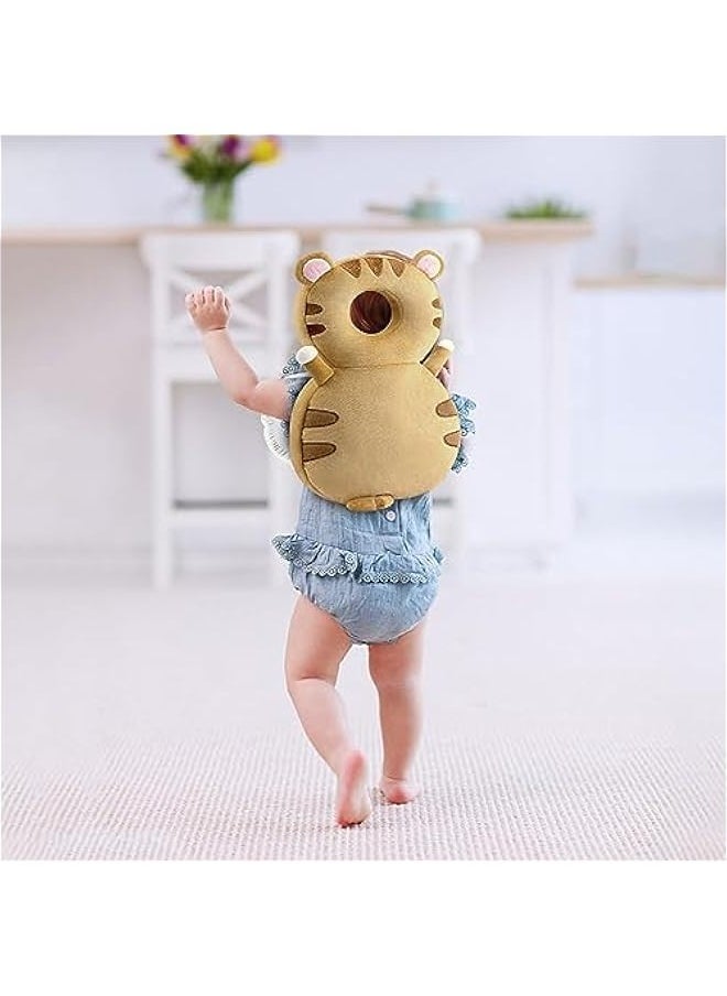 Babys Walker Head Protector, Adjustable Babys Head Protection Backpack, Wearable Protection Pad, Lightweight Cute, for 0.5-3 Years 6-12 Months, Learning Walking, Crawling