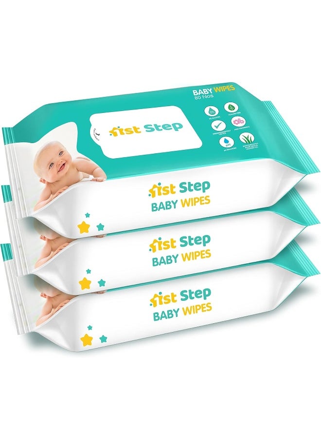 1st Step Baby Wet Wipes Enriched With Aloe-Vera And Jojoba Oil