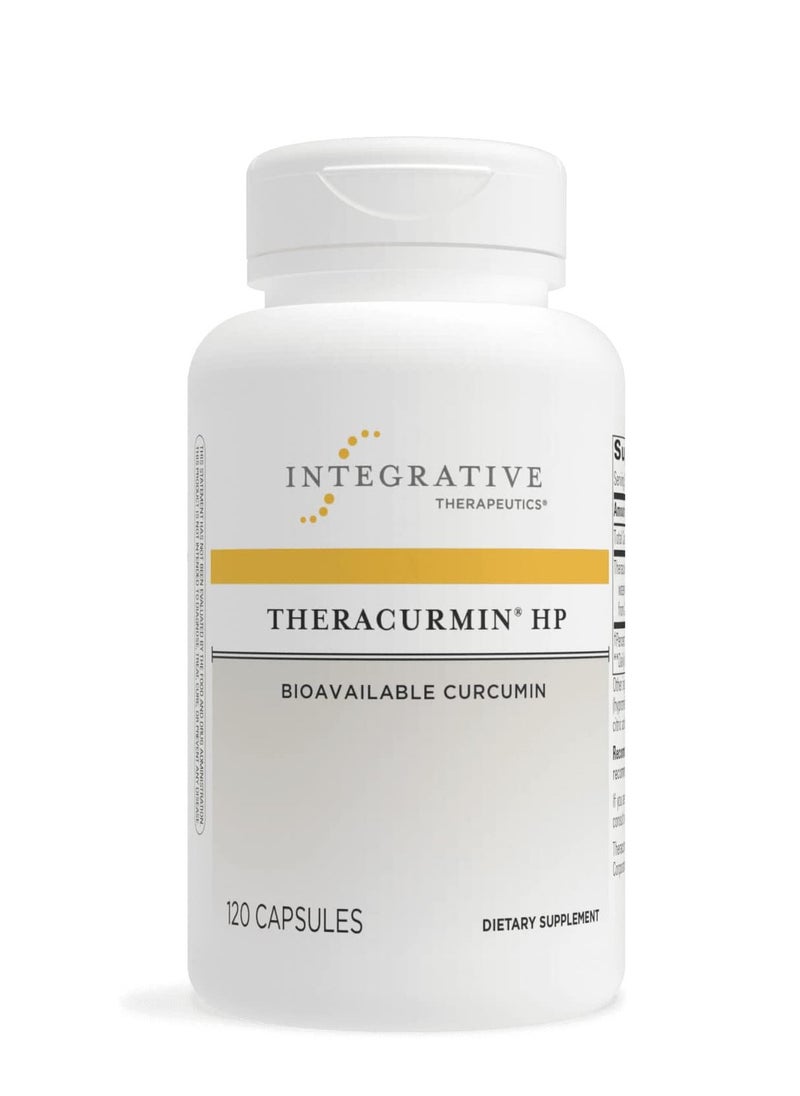 Theracurmin HP - High Absorption Turmeric & Curcumin Supplement - 27x More Bioavailable - Relief of Minor Discomfort Due to Occasional Overuse* - Vegan - 120 Capsules