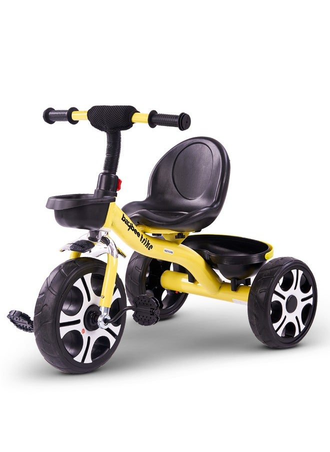 Baybee Coaster Tricycle for Kids Baby Smart Plug and Play Kids Tricycle Cycle with Front u0026 Rear Storage Baskets 3 Wheels Tricycle Bicycle Baby Tricycle Cycle for Kids 2 to 5 Years Boy Girl Yellow