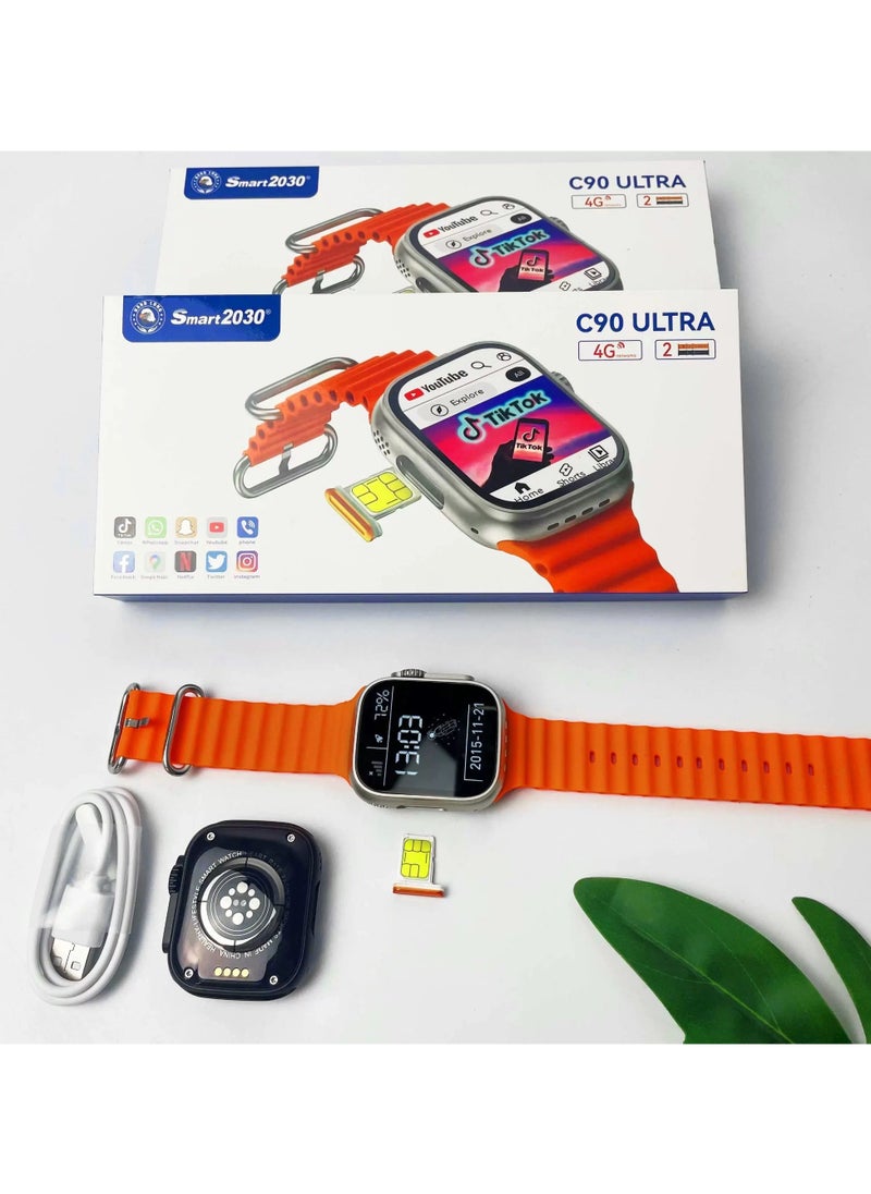 Smart Berry C90 ULTRA with 4G SIM Smart Watch