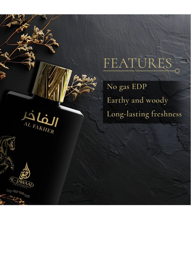 عطور للرجال 100 مل الفاخر، عطر شرقي فاخر، أو دو بارفان طويل الأمد، برائحة خشبية، العود، وخشب الأرز، زجاجة كبيرة