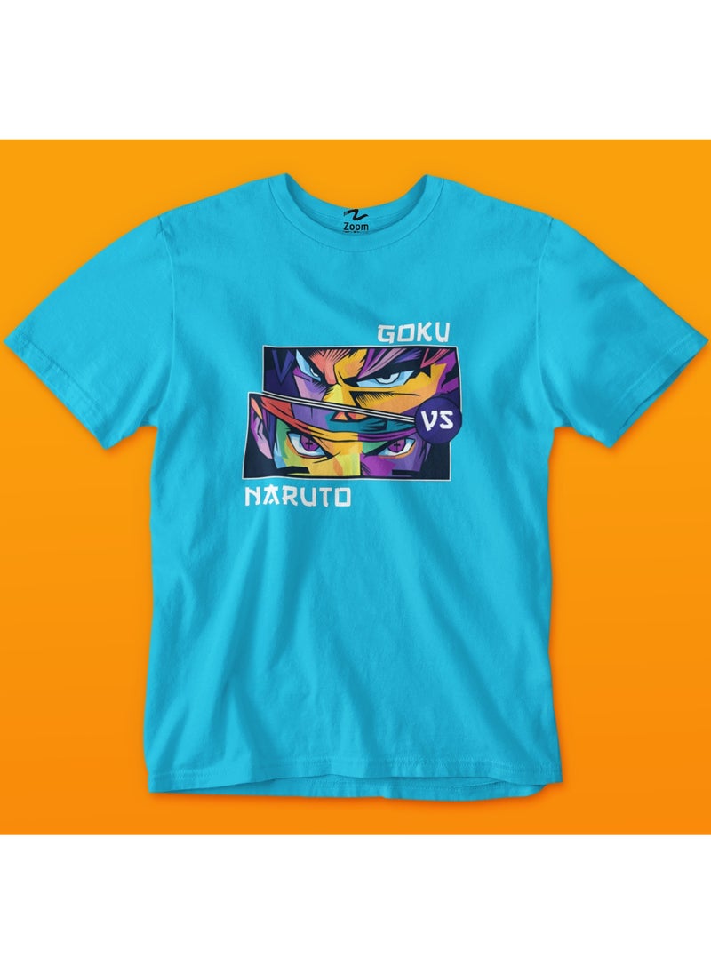 Goku VS. Naruto Design For T-Shirt Kids