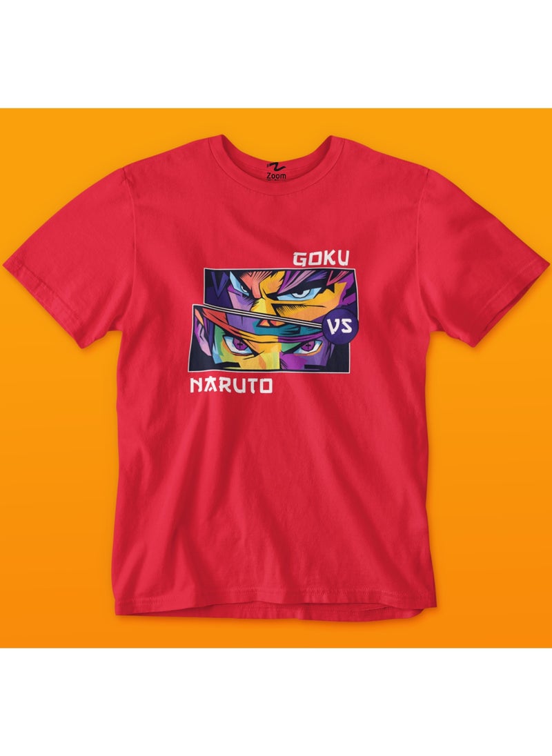 Goku VS. Naruto Design For T-Shirt Kids