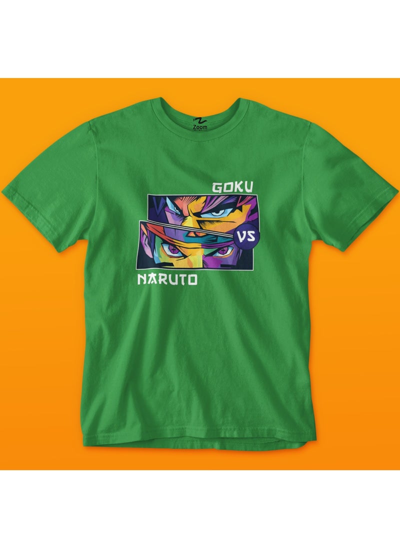 Goku VS. Naruto Design For T-Shirt Kids