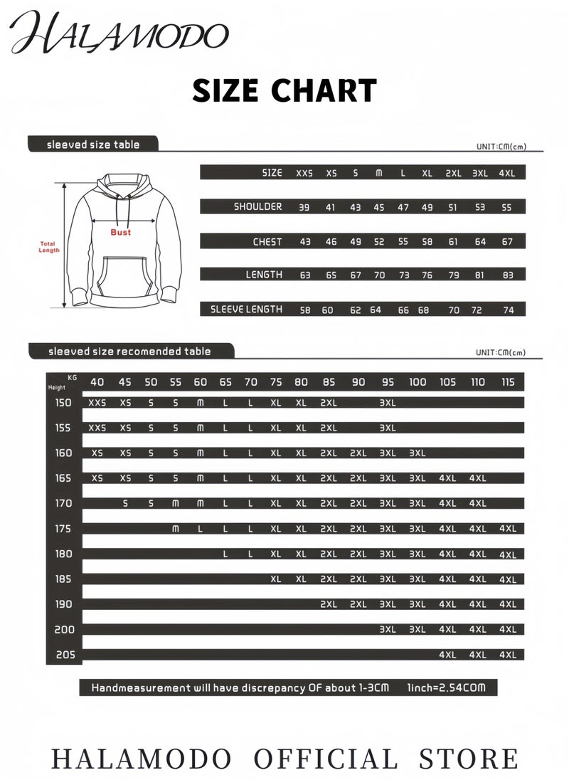 Unisex Hoodie Long-Sleeved Printed Tops Casual Sweatshirts Soft Sportswear Fashion Youth Pullovers with Drawstrings and Large Pockets for Daily Wear