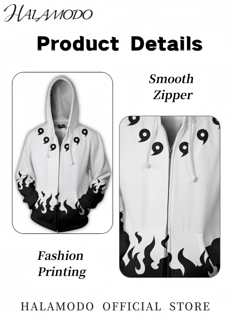 Unisex Hoodies with 3D Printed Sweatshirt Novelty Long-Sleeved Tops Fashion Youth Pullovers Casual Sweatshirts Sportswear with Drawstrings & Large Pockets for Men Women Boys Girls