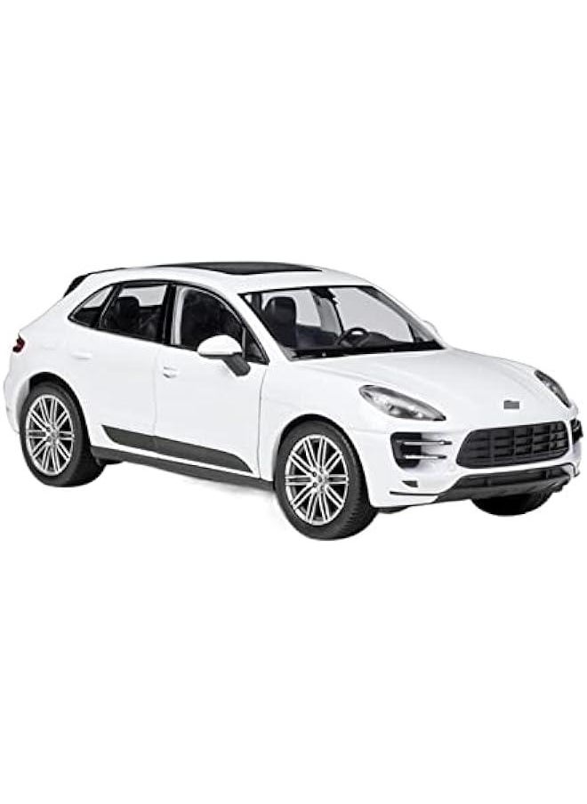 HYKYYDS for Porsche Macan Turbo SUV Metal Alloy Toy Car for Children Gift Diecast 1:24 Scale Model Car Toy (Color : White)