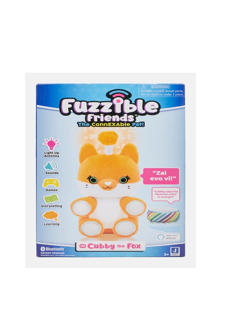 Fuzzible Friends Cubby The Fox Plush Light Up Toy