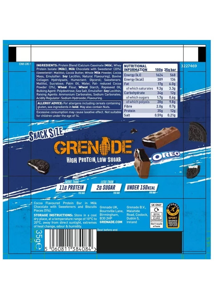 Grenade Protein Bar 18x35g Oreo