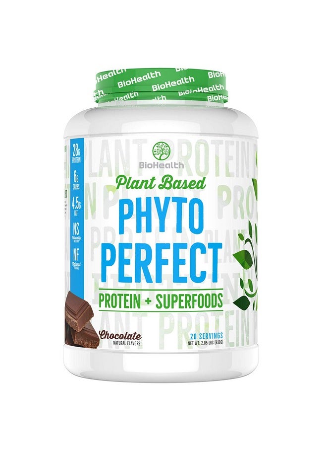 Phyto Perfect Chocolate (2Lb) | Vegan Protein Plus Superfoods | Protein Plus Organic Veggies And Organic Fruits