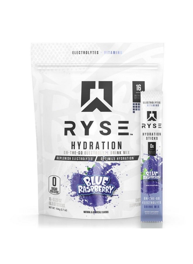 Ryse, Core Hydration, Blue Raspberry, 16 Servings