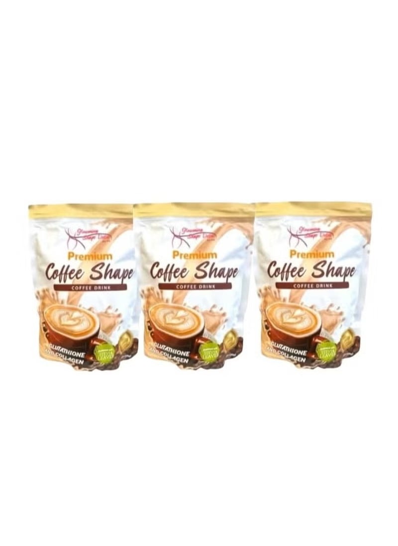 Premium coffee shape pack of 3