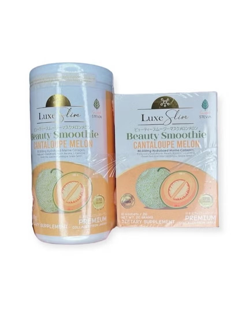 Luxe slim beauty Smoothie cantaloupe melon 500g and box 210g