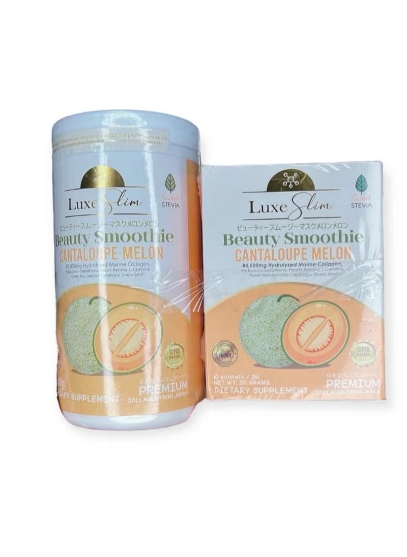 Luxe slim beauty Smoothie cantaloupe melon 500g and box 210g