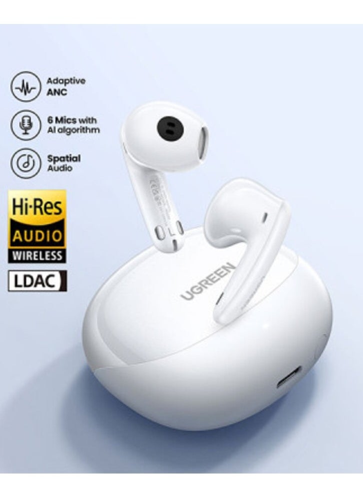 Ugreen WS203 (35873) HiTune H6 Pro Hybrid ANC Earbuds – White