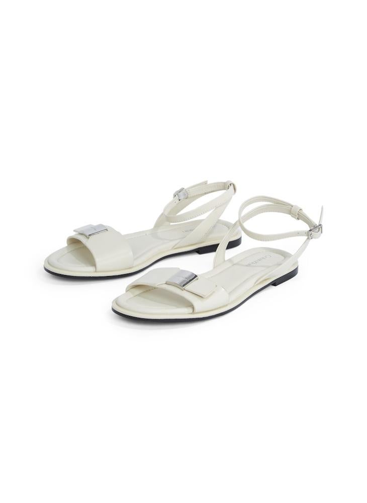 LEATHER SANDALS WITH LOGO HARDWARE