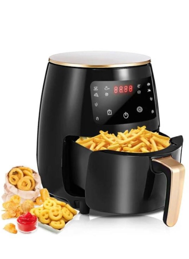 Air Fryer Large Capacity 6L With Clear Window German Technology 2400 Watts Intelligent Air Fryer, Multifunction Smart Touch LCD Airfryer French fries Pizza Fryer