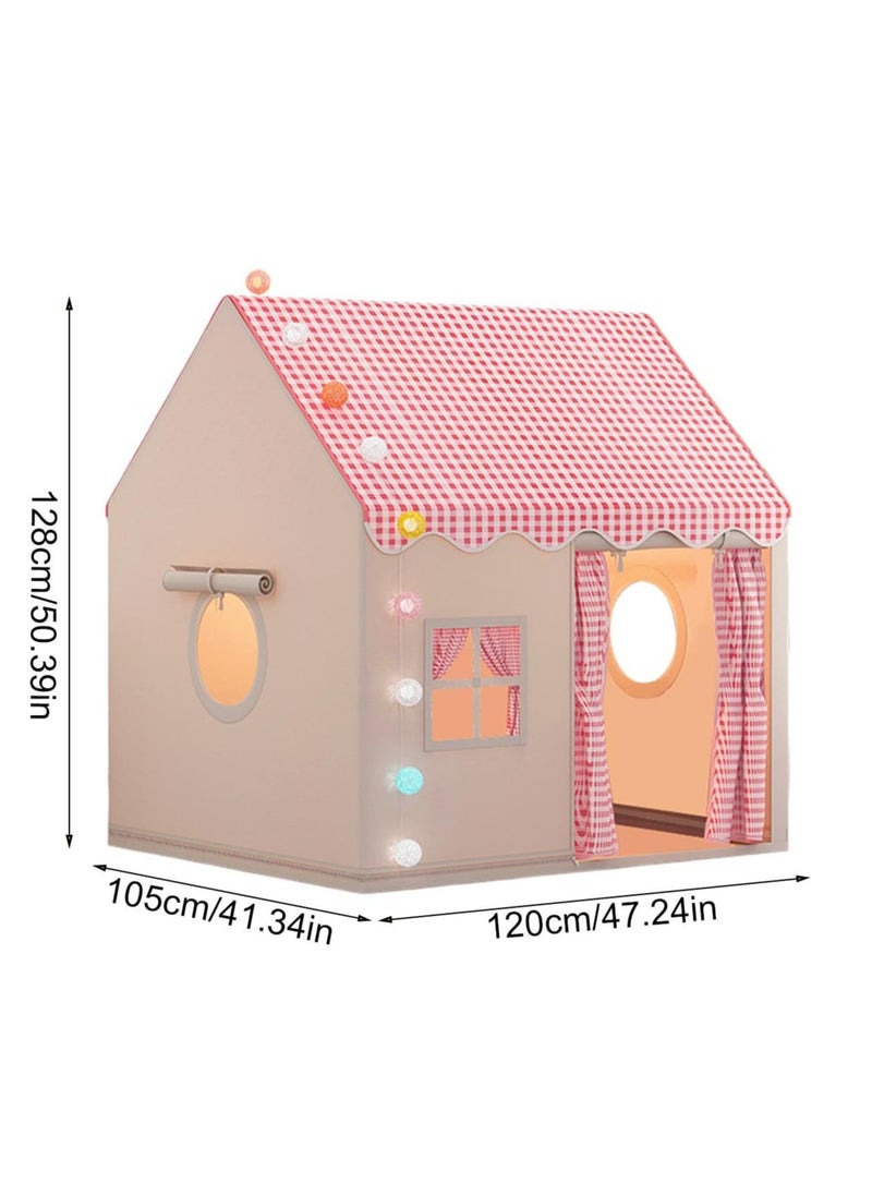 Boys Girls Play Tent Game House Playhouse with  Lights Kids Indoor Outdoor Activity Center