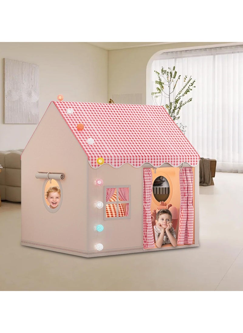 Boys Girls Play Tent Game House Playhouse with  Lights Kids Indoor Outdoor Activity Center