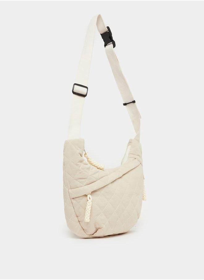 Quilted Crossbody Bag with Adjustable Strap
