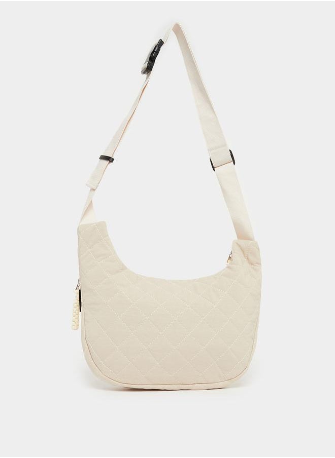 Quilted Crossbody Bag with Adjustable Strap