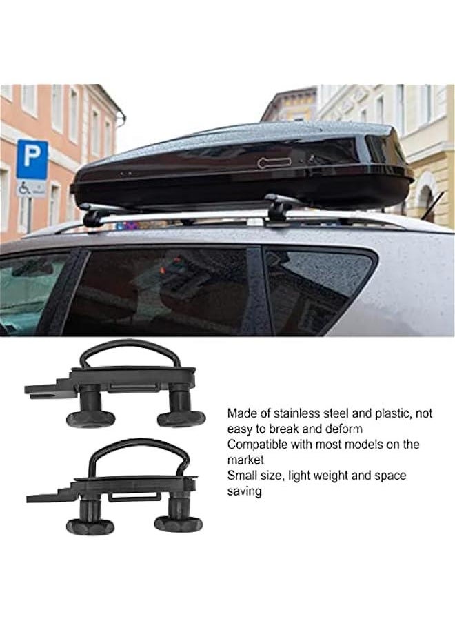 Universal Roof Box U Bolt Clamps - Cargo Roof Rack Bolts - Cargo Carrier Roof Rack Bracket Kit - Cargo Carrier Mounting Fitting - Small Light Roof Luggage Accessories for Most