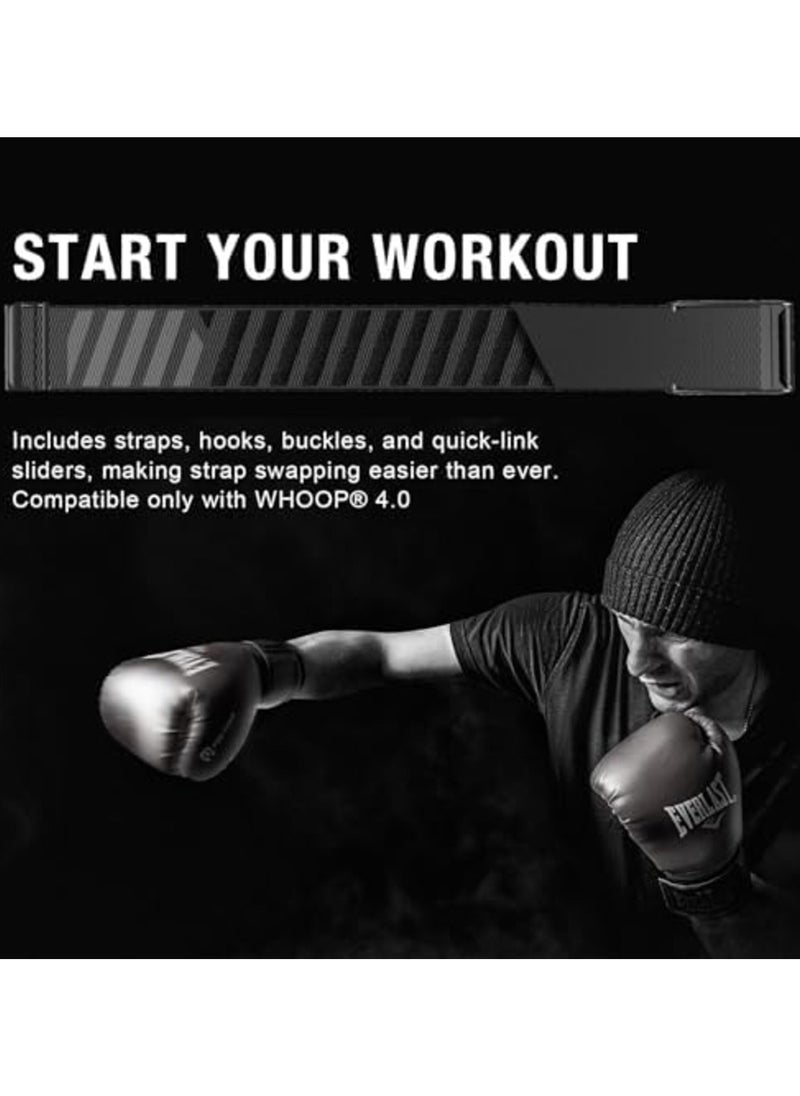 Soft Nylon Replacement Band Compatible with Whoop 4.0 Band | 3.0 Wearable Health, Fitness & Activity Tracker Stylish & Adjustable Wristband Replacement Strap Easy to Use and Perfect for Every Occasion